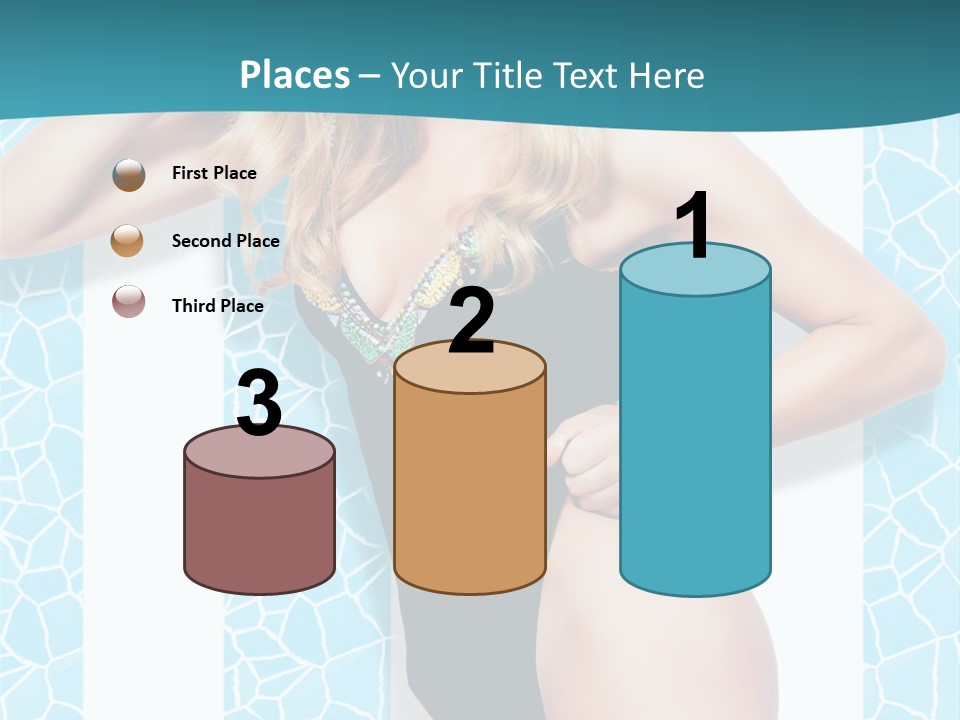 Body Woman Model PowerPoint Template