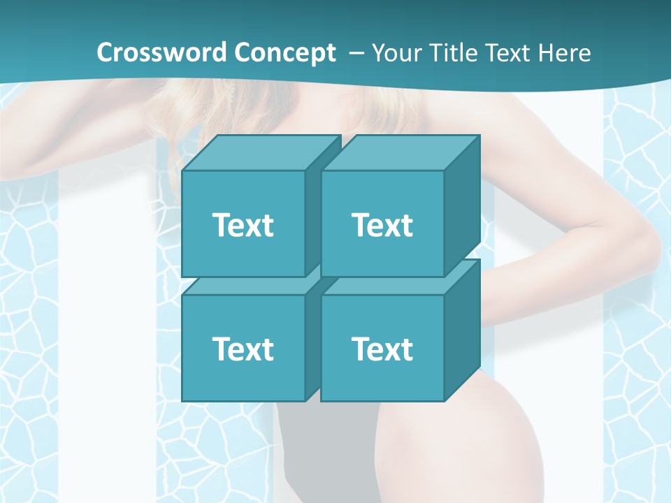 Body Woman Model PowerPoint Template