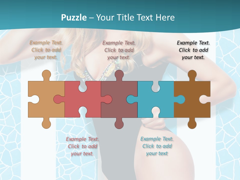 Body Woman Model PowerPoint Template