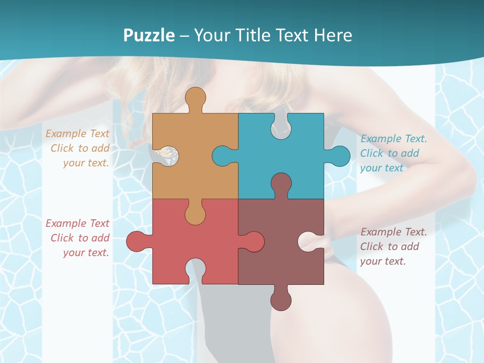 Body Woman Model PowerPoint Template