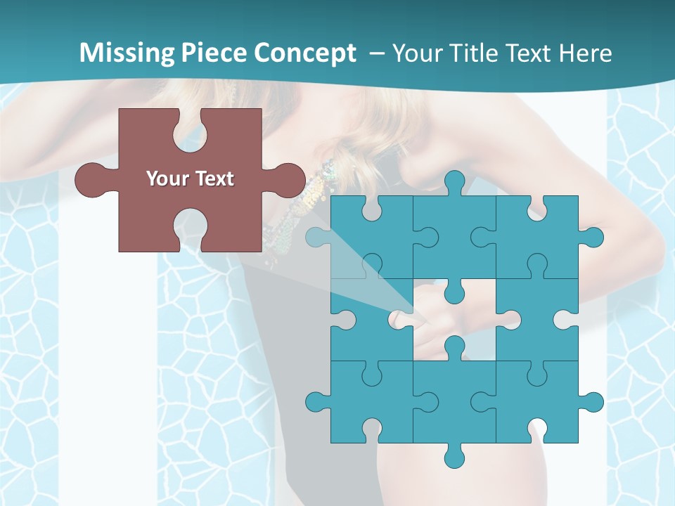 Body Woman Model PowerPoint Template