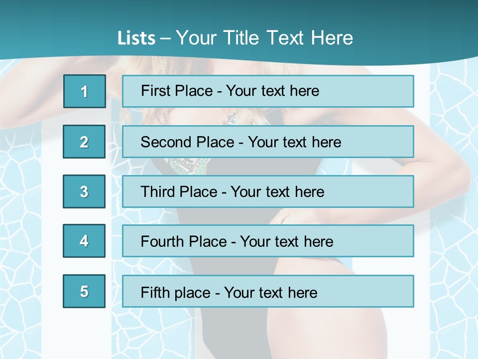 Body Woman Model PowerPoint Template