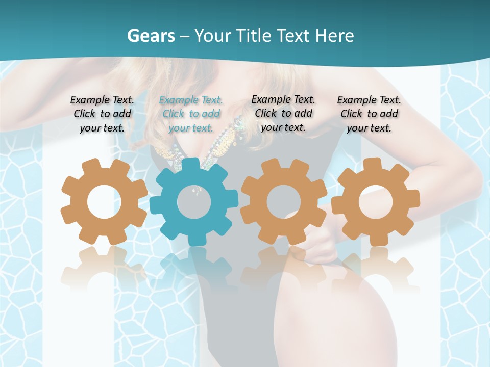 Body Woman Model PowerPoint Template