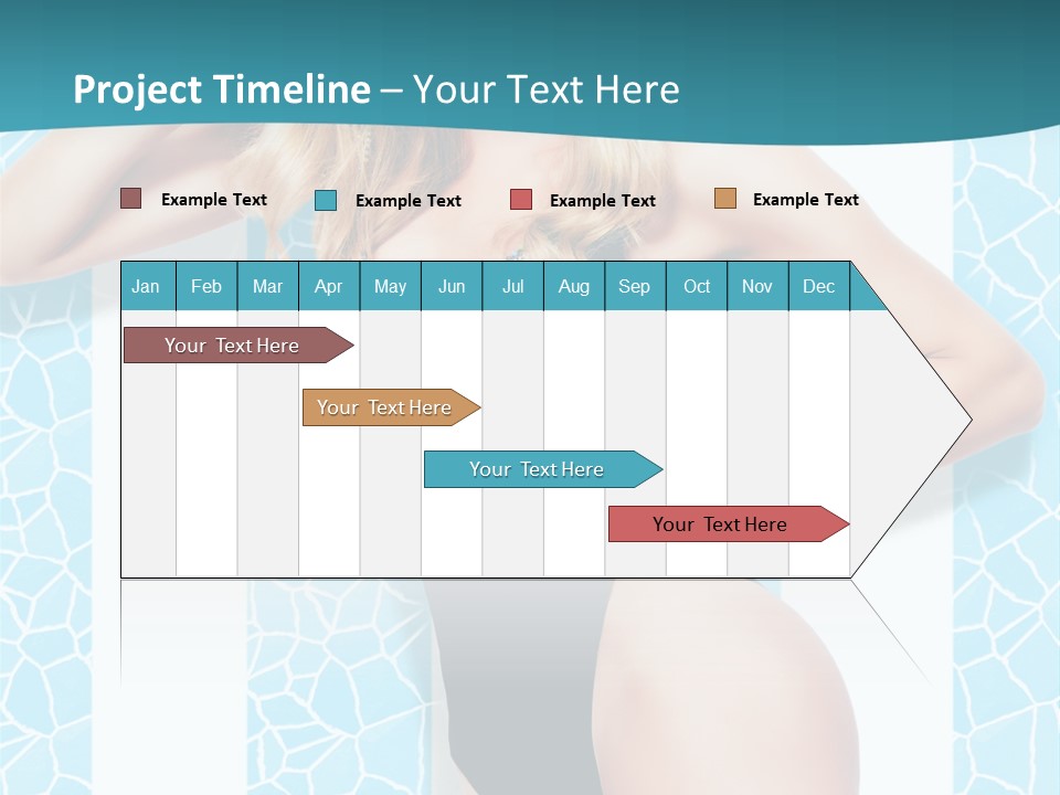 Body Woman Model PowerPoint Template