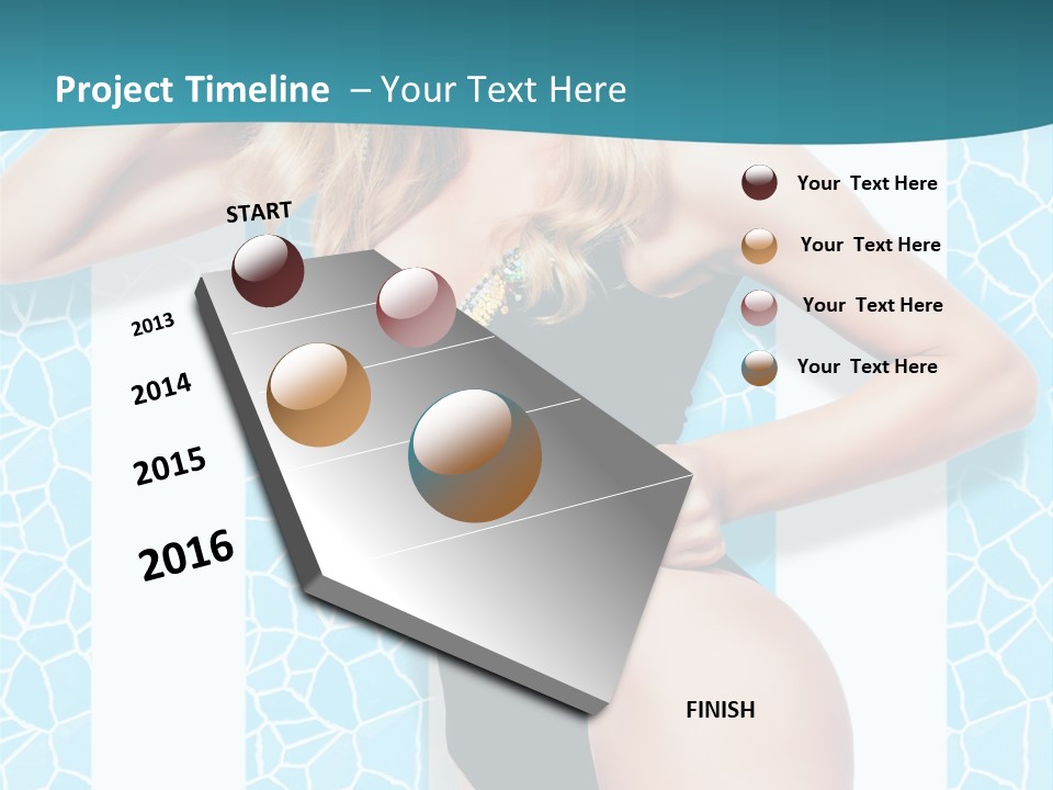 Body Woman Model PowerPoint Template
