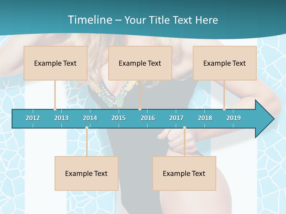 Body Woman Model PowerPoint Template
