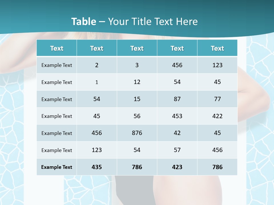 Body Woman Model PowerPoint Template
