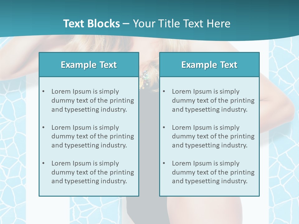 Body Woman Model PowerPoint Template