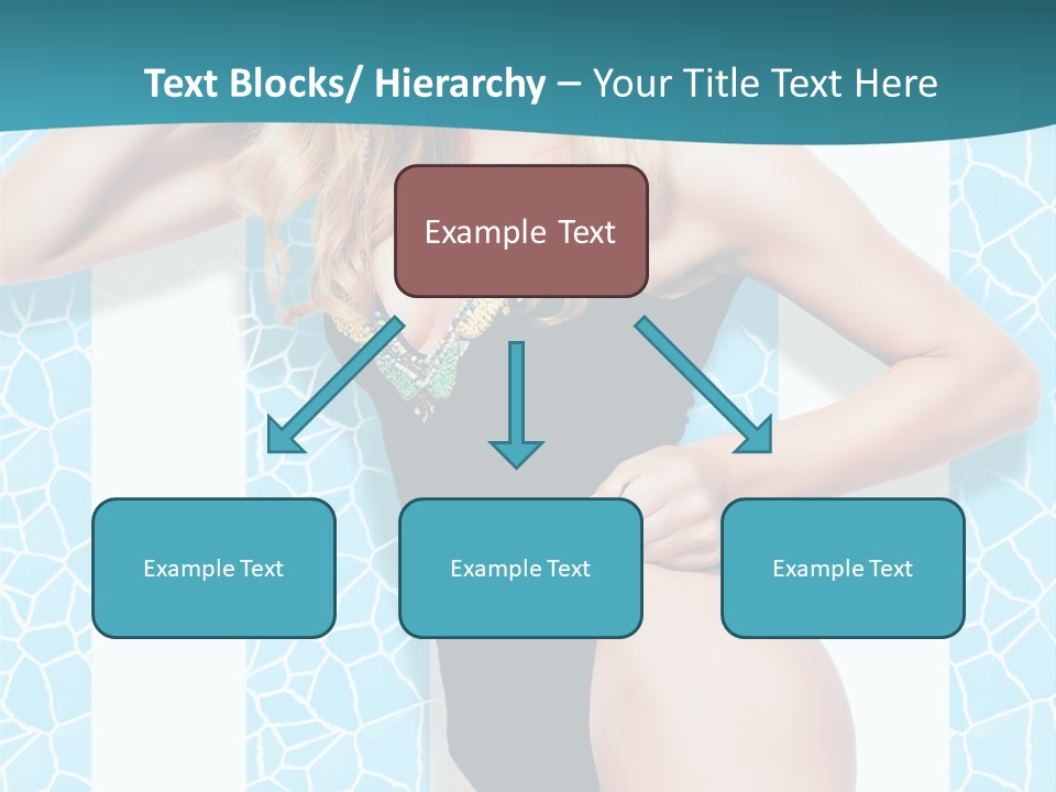 Body Woman Model PowerPoint Template