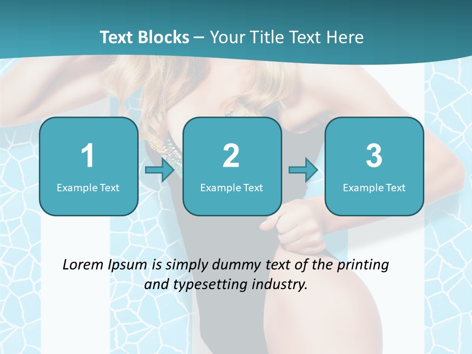 Body Woman Model PowerPoint Template