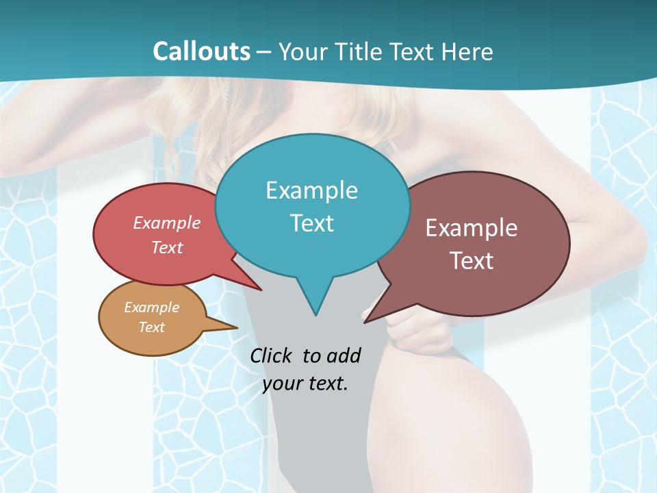 Body Woman Model PowerPoint Template