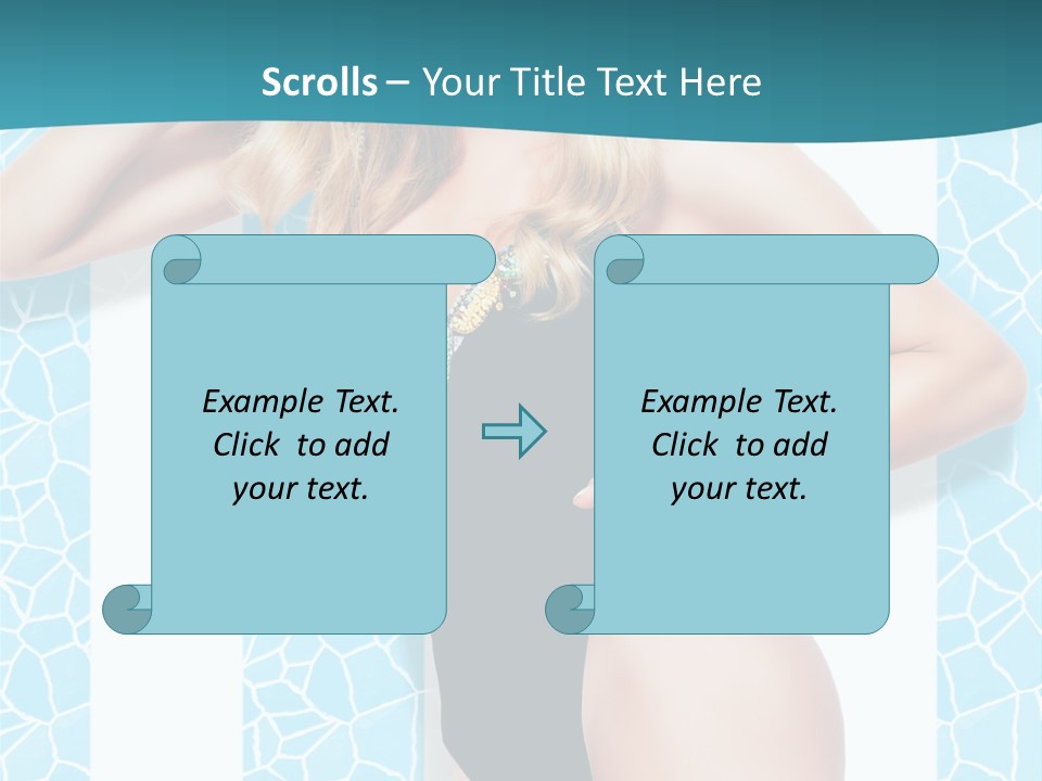 Body Woman Model PowerPoint Template