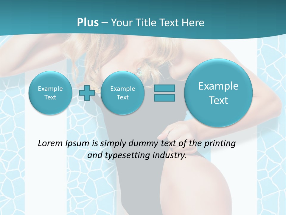 Body Woman Model PowerPoint Template