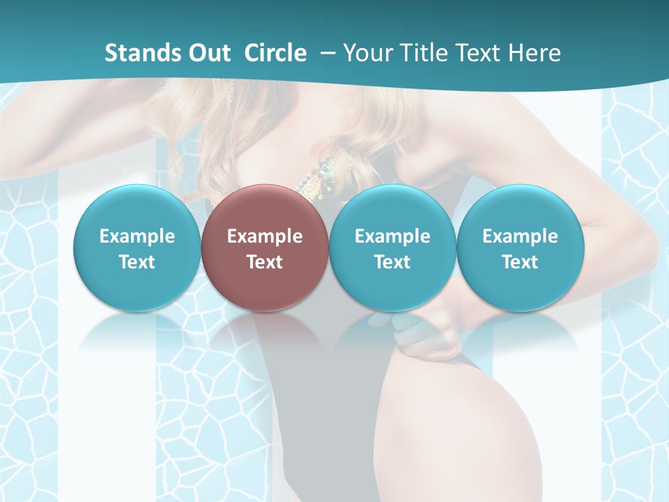 Body Woman Model PowerPoint Template