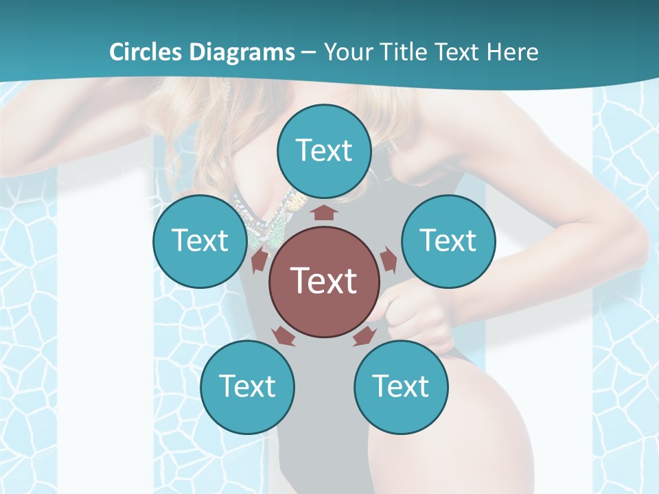 Body Woman Model PowerPoint Template