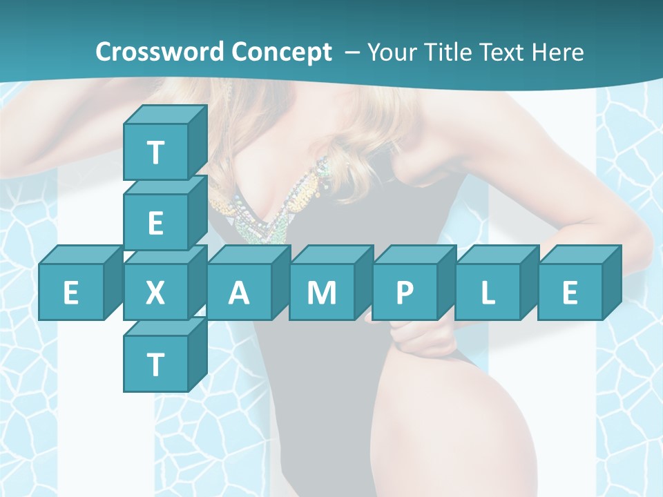 Body Woman Model PowerPoint Template