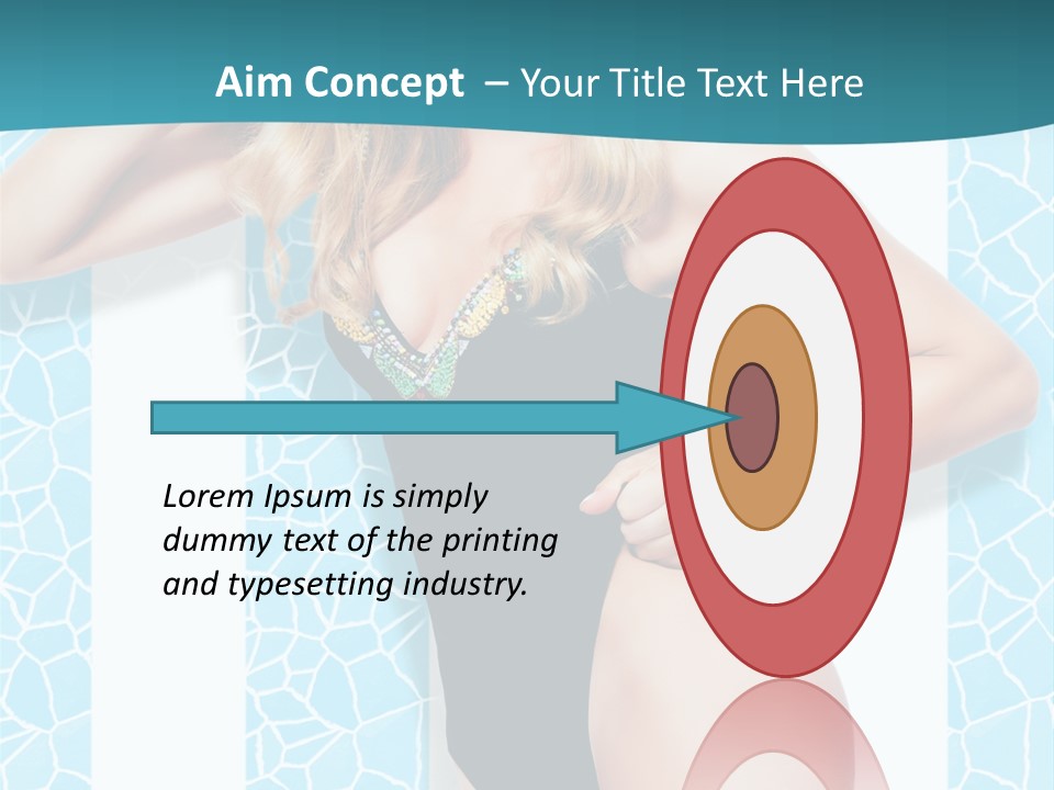 Body Woman Model PowerPoint Template
