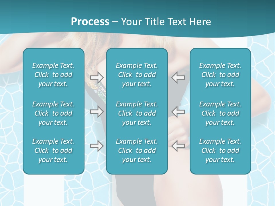 Body Woman Model PowerPoint Template
