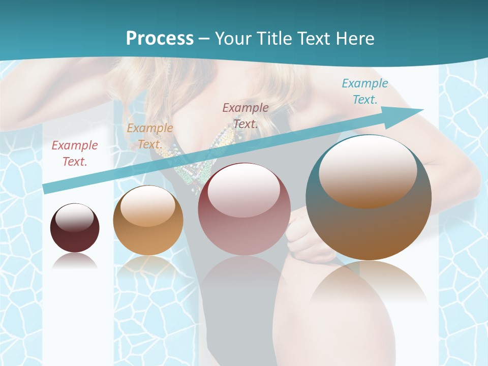 Body Woman Model PowerPoint Template