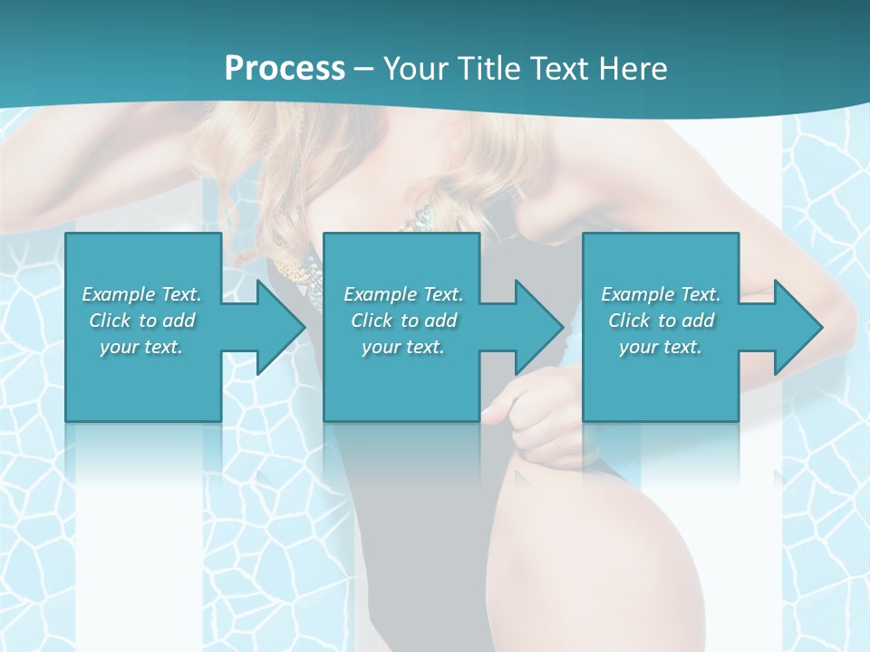 Body Woman Model PowerPoint Template