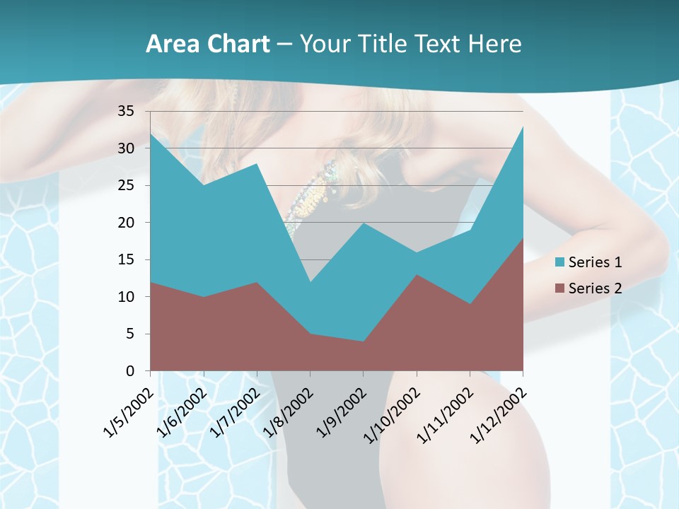 Body Woman Model PowerPoint Template