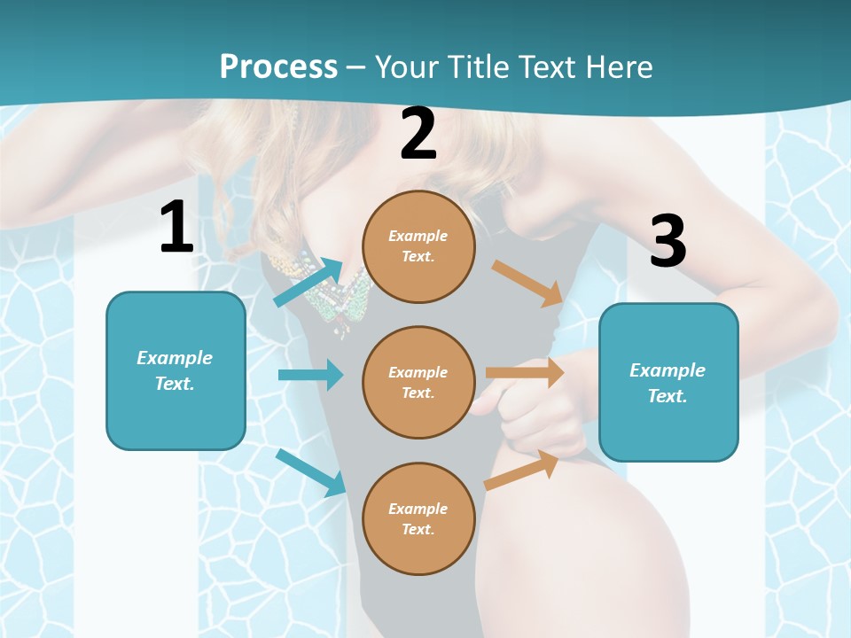 Body Woman Model PowerPoint Template