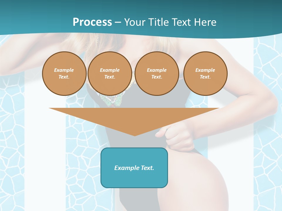 Body Woman Model PowerPoint Template