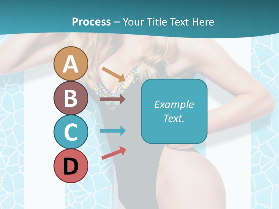 Body Woman Model PowerPoint Template