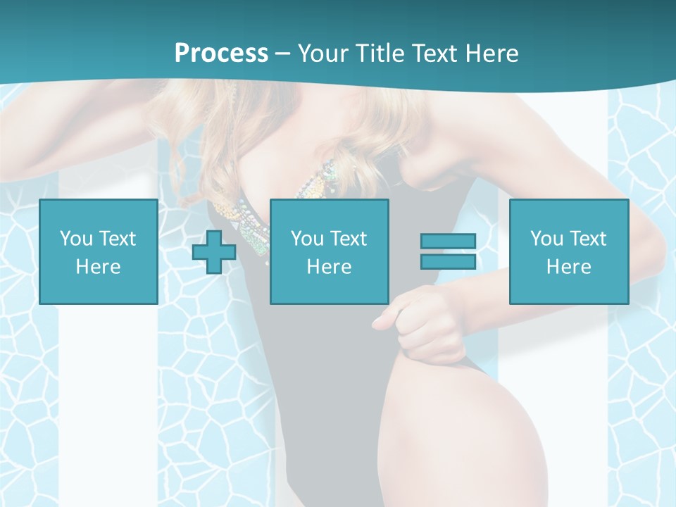 Body Woman Model PowerPoint Template