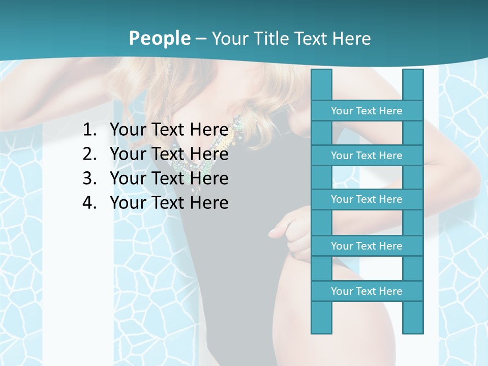Body Woman Model PowerPoint Template