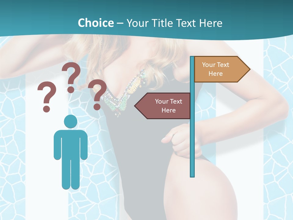 Body Woman Model PowerPoint Template