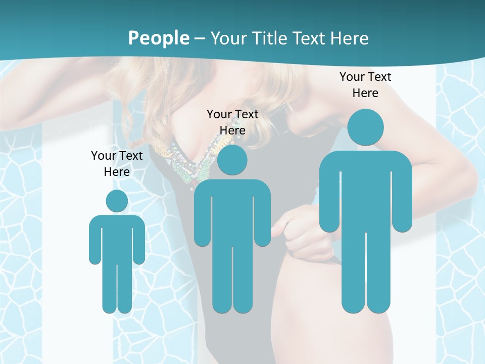 Body Woman Model PowerPoint Template
