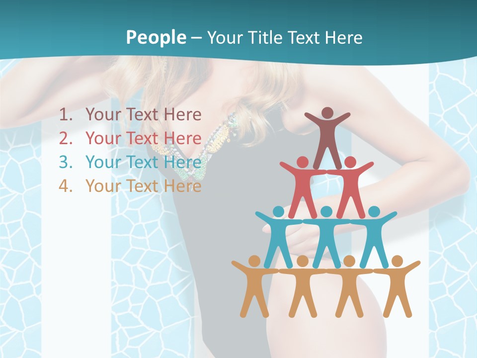 Body Woman Model PowerPoint Template