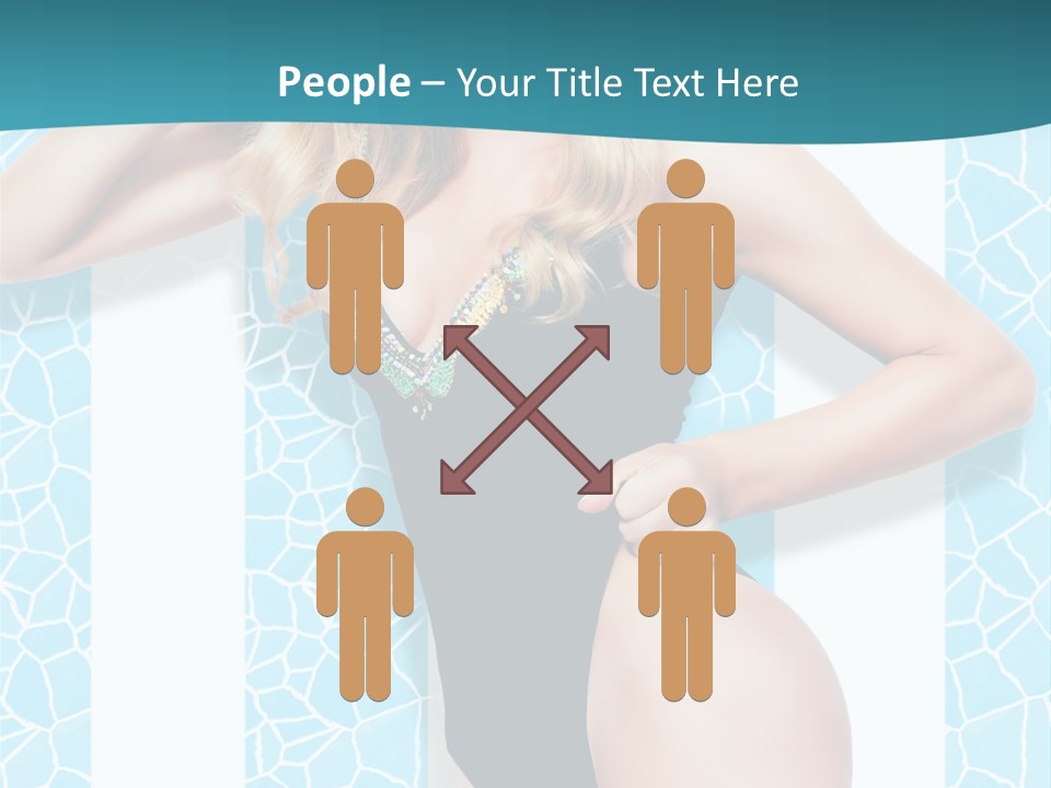 Body Woman Model PowerPoint Template