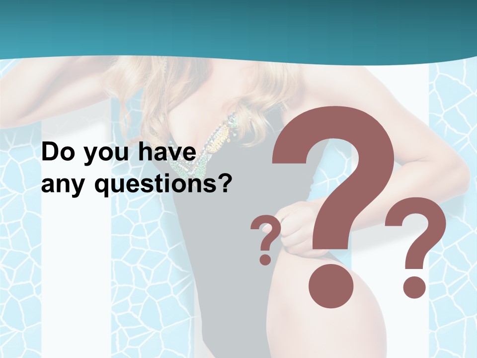 Body Woman Model PowerPoint Template