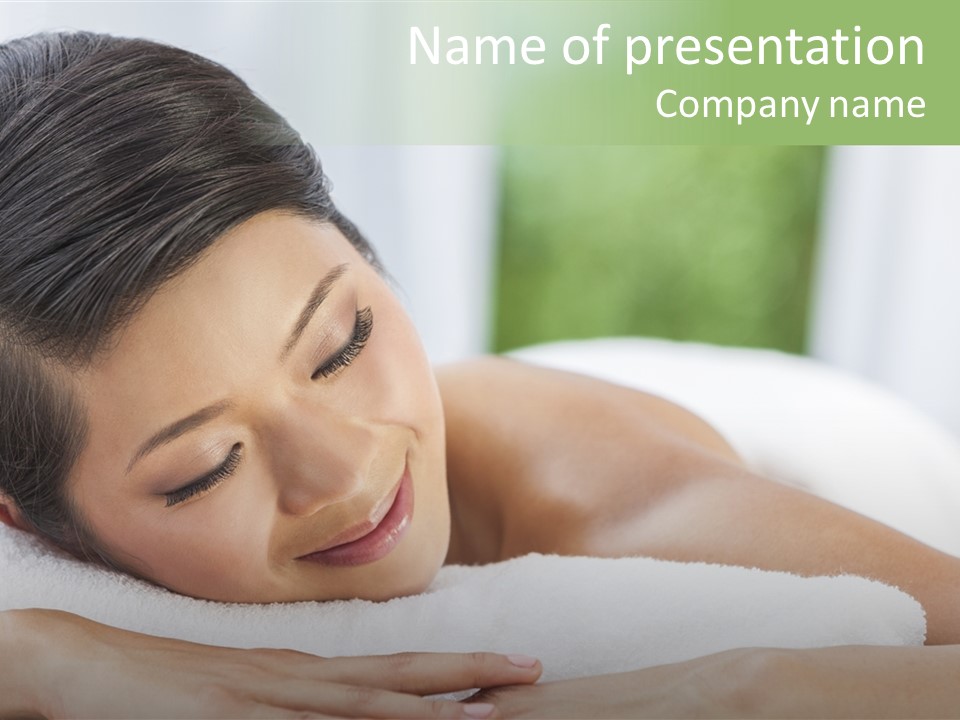 Pose Female Black PowerPoint Template