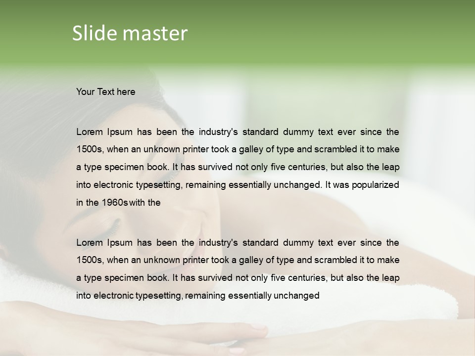 Pose Female Black PowerPoint Template