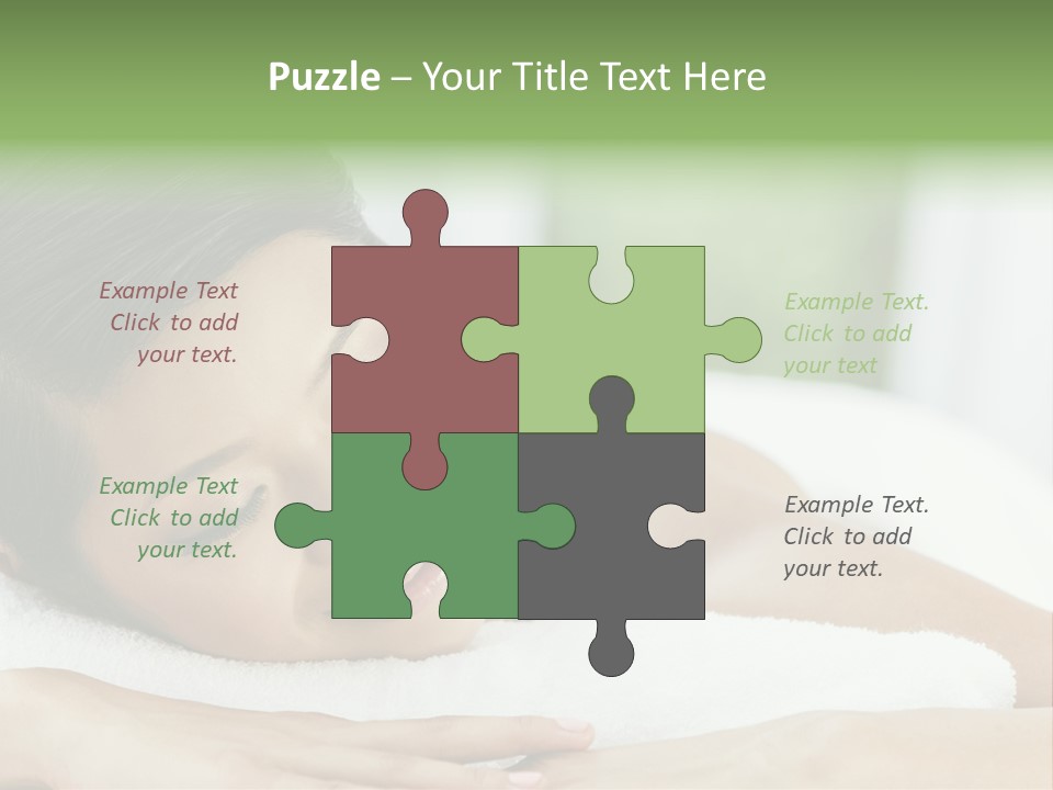 Pose Female Black PowerPoint Template