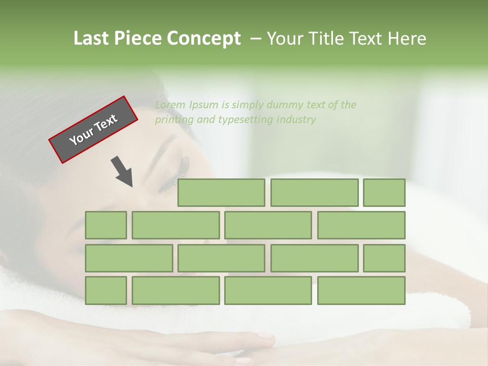 Pose Female Black PowerPoint Template