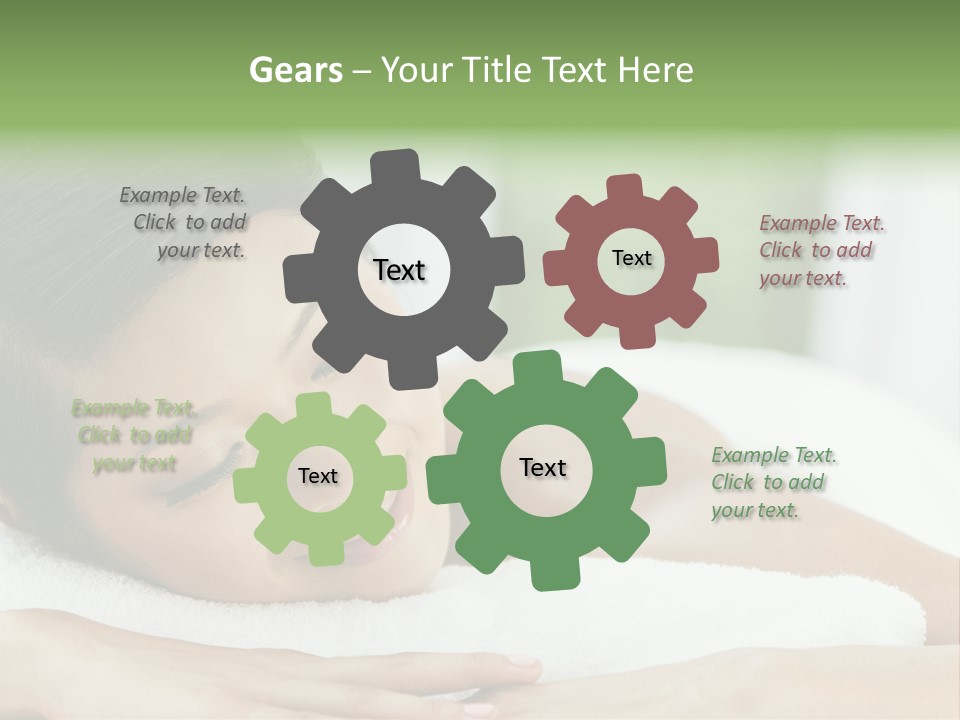 Pose Female Black PowerPoint Template