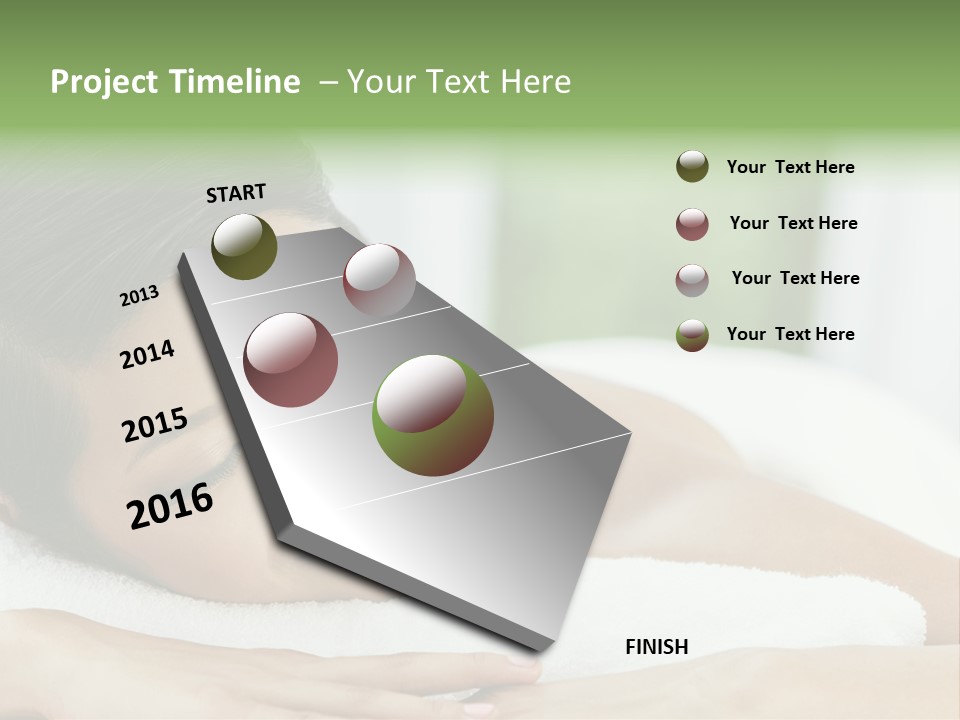 Pose Female Black PowerPoint Template