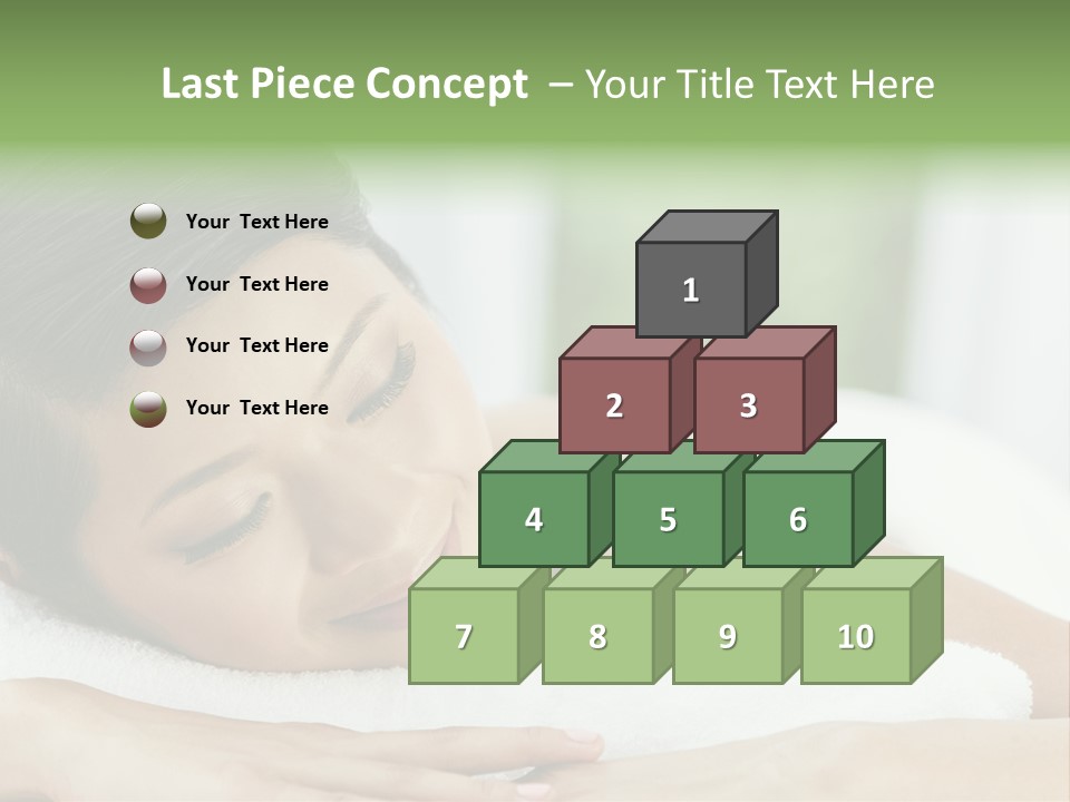 Pose Female Black PowerPoint Template