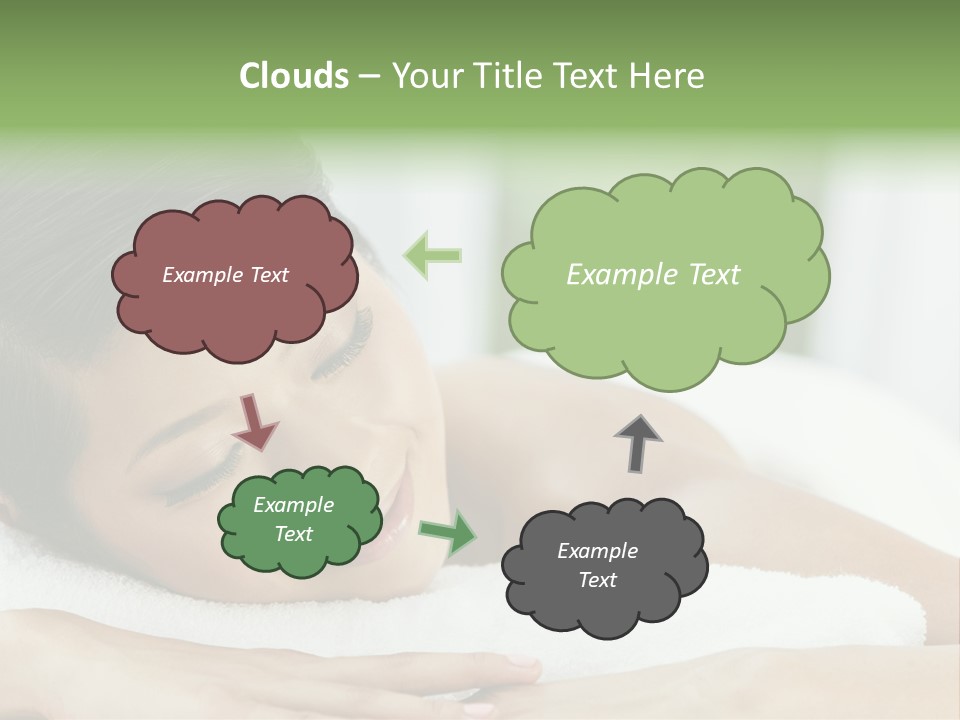 Pose Female Black PowerPoint Template