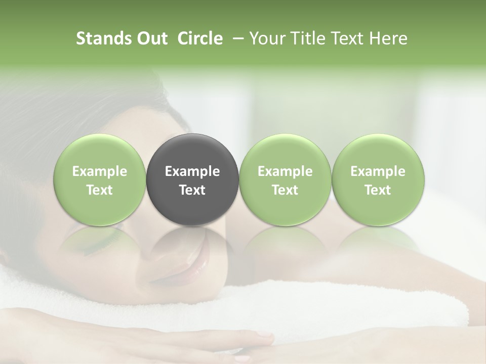 Pose Female Black PowerPoint Template