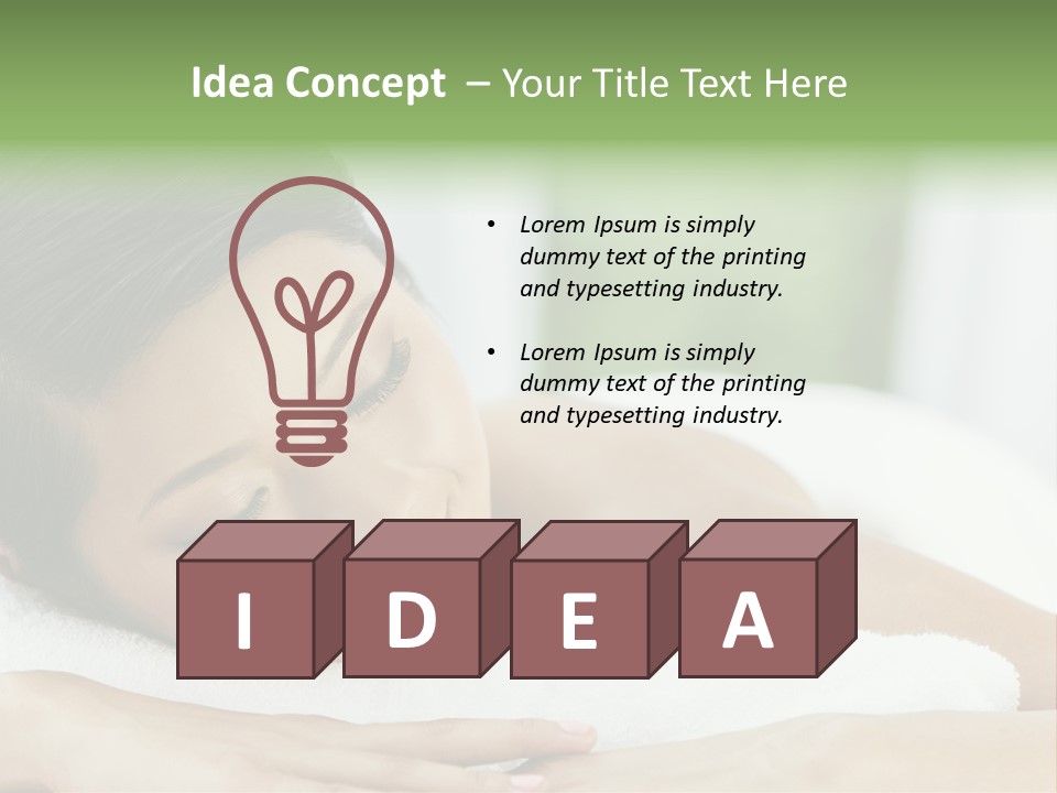 Pose Female Black PowerPoint Template