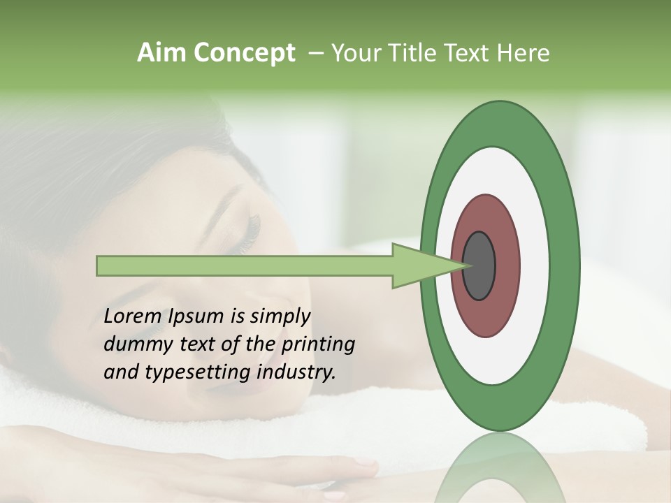 Pose Female Black PowerPoint Template