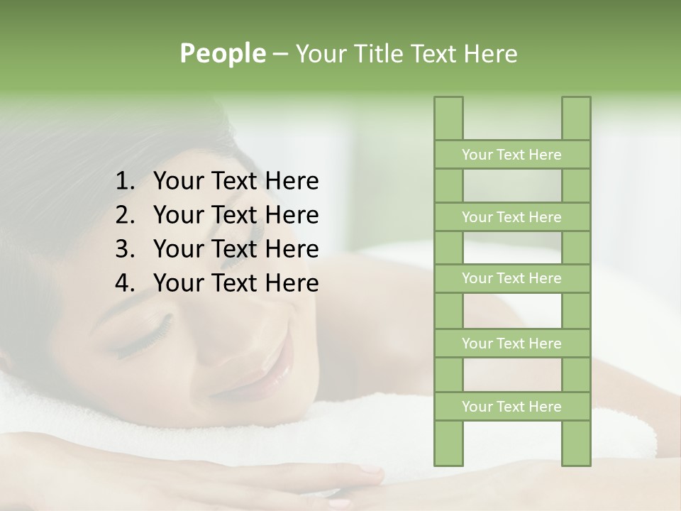 Pose Female Black PowerPoint Template