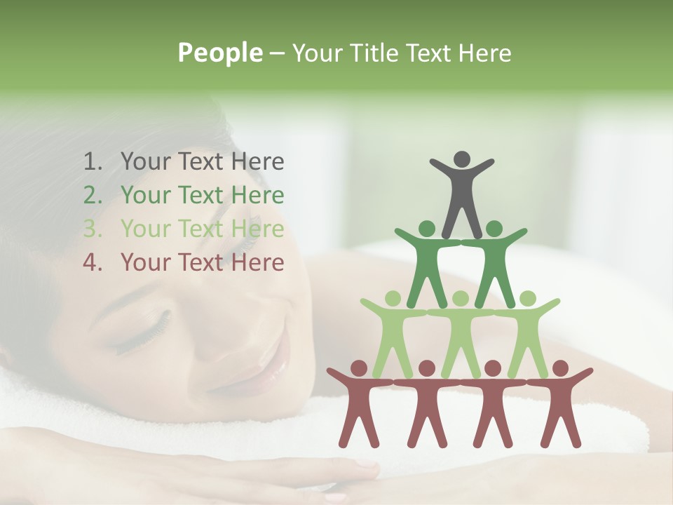 Pose Female Black PowerPoint Template