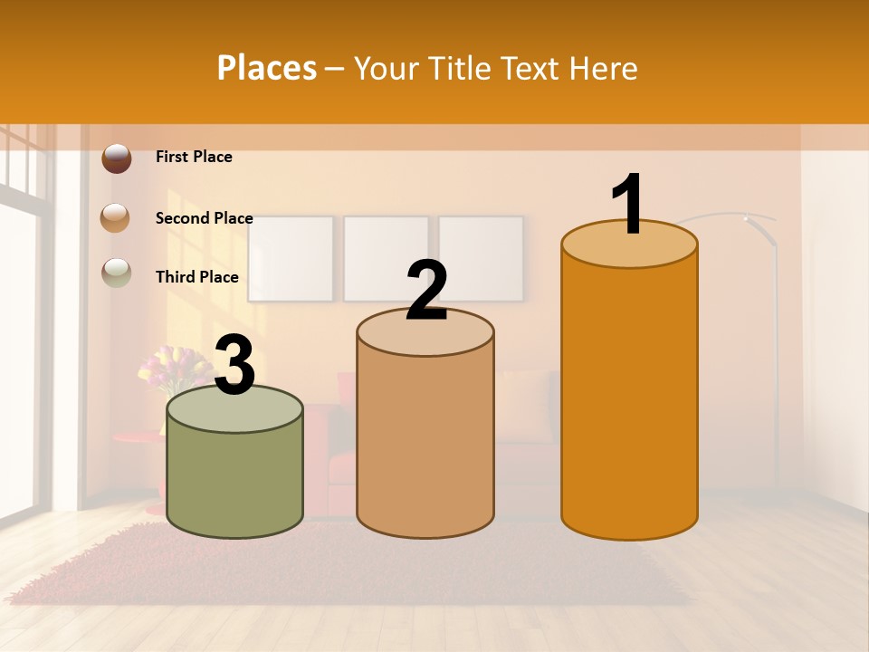 Horizontal Comfort Wall PowerPoint Template