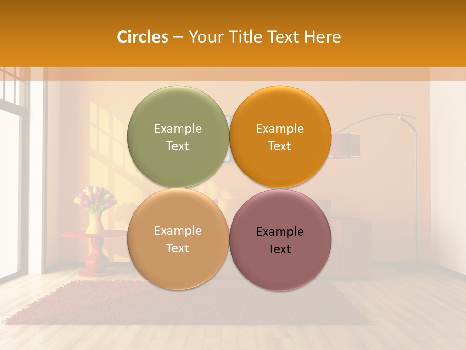 Horizontal Comfort Wall PowerPoint Template